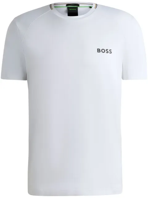 BOSS Camiseta slim com listras