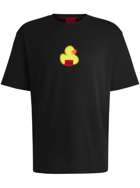 HUGO Camiseta com estampa de pato