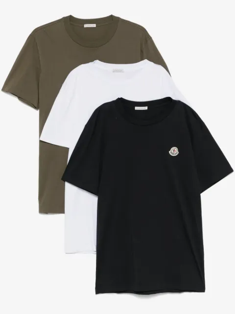 Moncler logo-patch T-shirt (set of three)