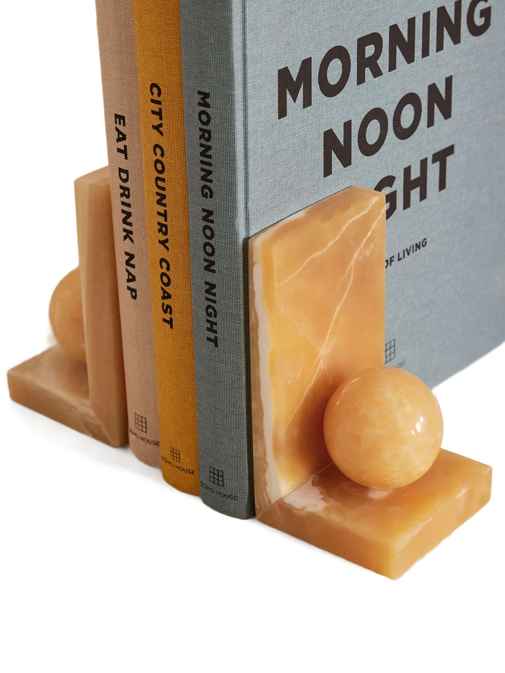 Soho Home Mango Onyx Prato Bookends In Neutrals