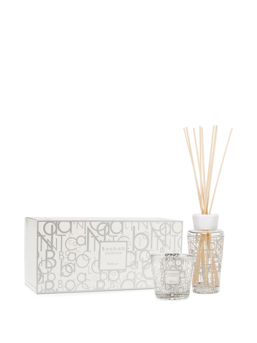 Baobab Collection Geschenk-Set aus Duftkerze und Diffusor | Weiß | Image 1