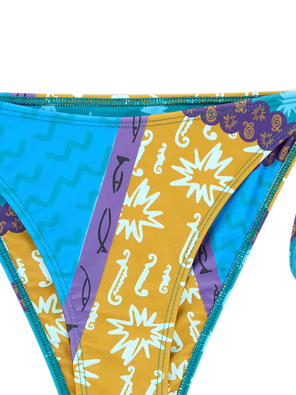  Donde Esteban Blue Estrellitas Bikini Top 
