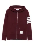 Thom Browne zip-up hoodie - Red
