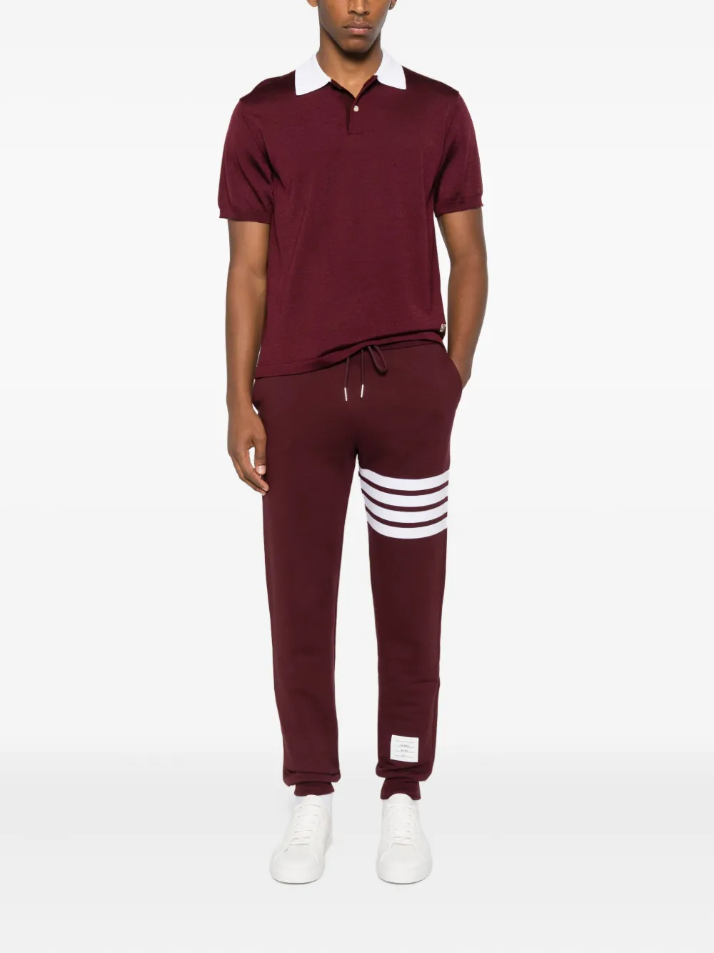 Thom Browne Klassieke trainingsbroek Rood