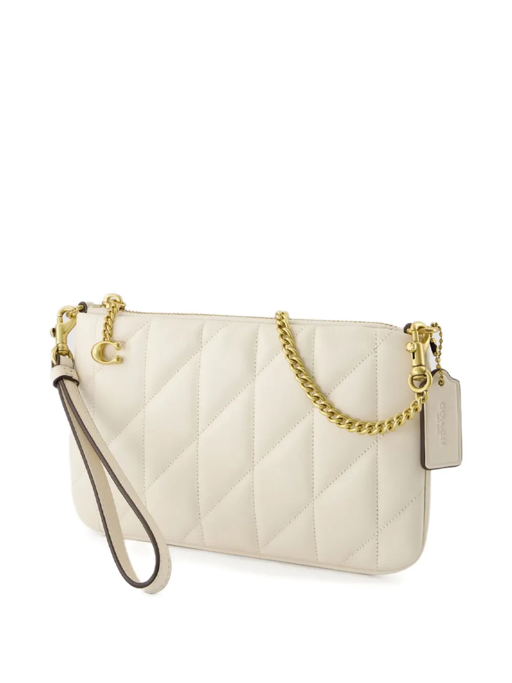 Shop Coach Quilted Leather Clutch Bag