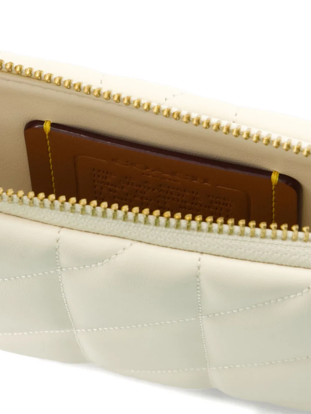 Shop Coach Quilted Leather Clutch Bag