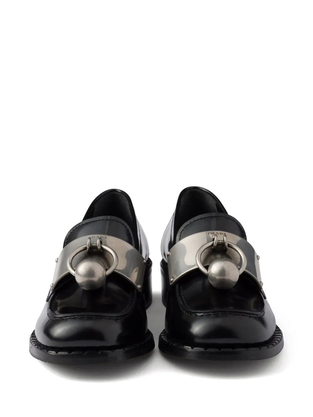 Prada Sneakers van geborsteld leer Zwart