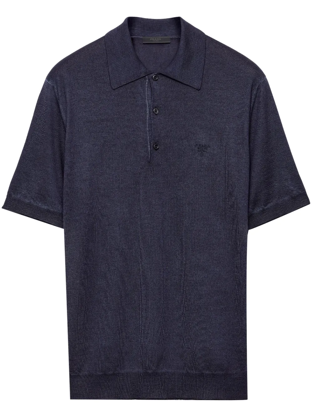 Prada Kasjmier poloshirt Blauw