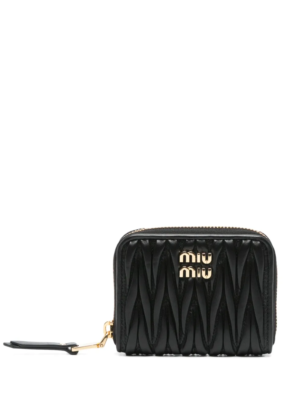 Miu Miu matelassé leather wallet | Black | Image 1