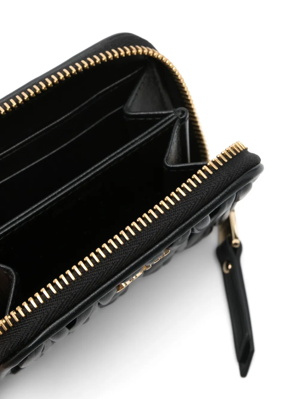  Miu Miu Matelassé Leather Wallet - Black 