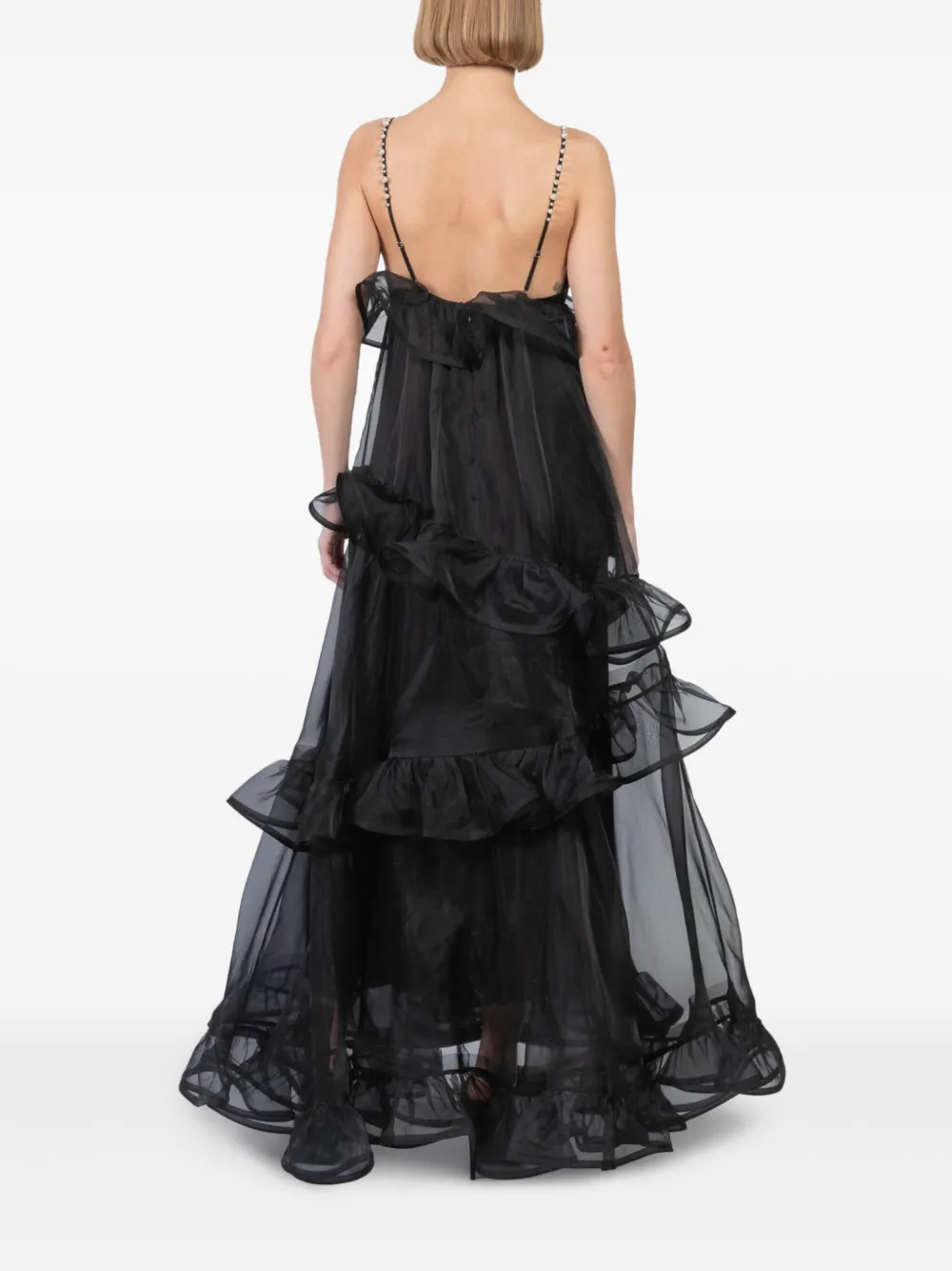 ZIMMERMANN Crush maxi-jurk Zwart