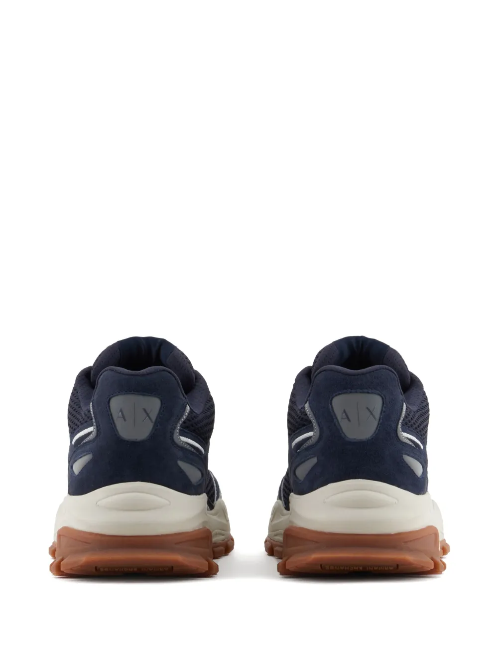 Armani Exchange leather sneakers Blue