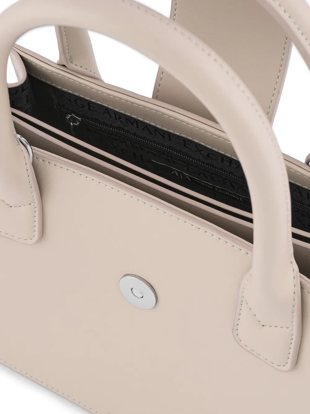 Armani Exchange Heuptas met logoplakkaat Beige