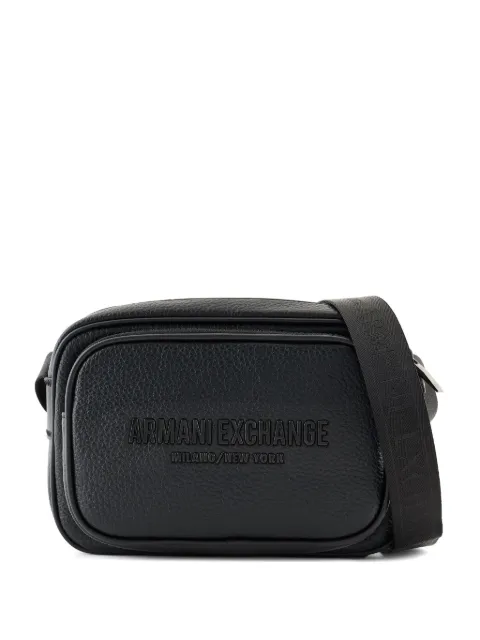 Armani Exchange logo-lettering messenger bag