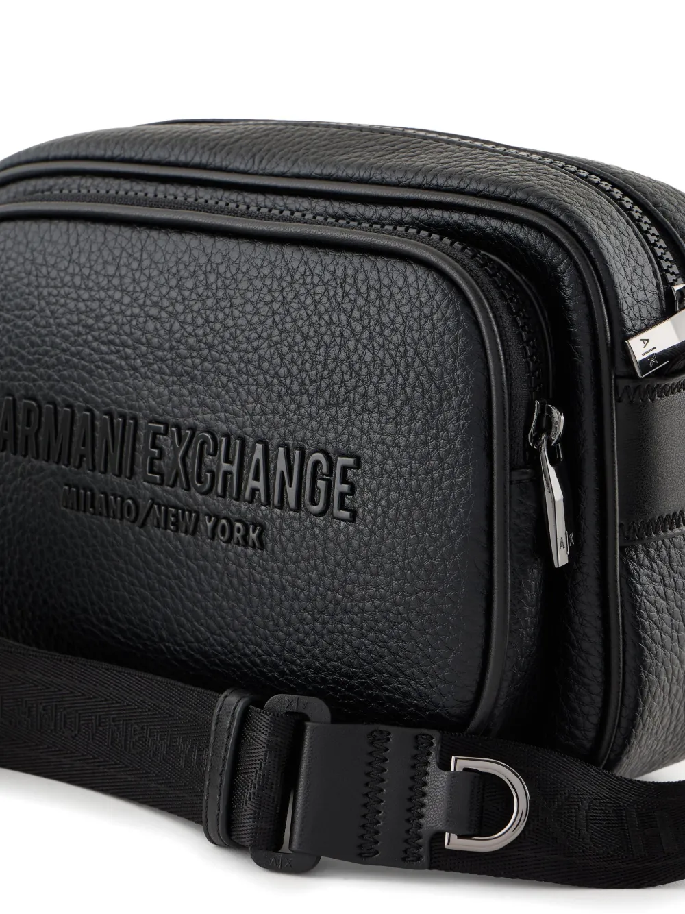 Armani Exchange Messengertas met logo Zwart