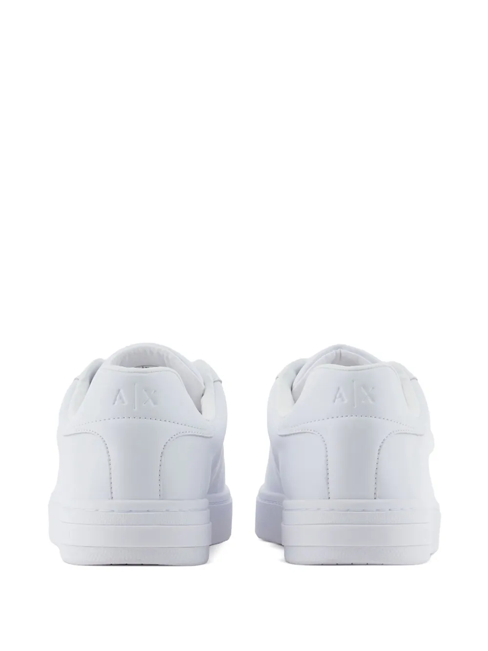 Armani Exchange leather sneakers White