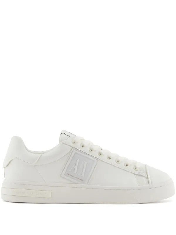 Armani Exchange Logo Trainers | White | FARFETCH TR