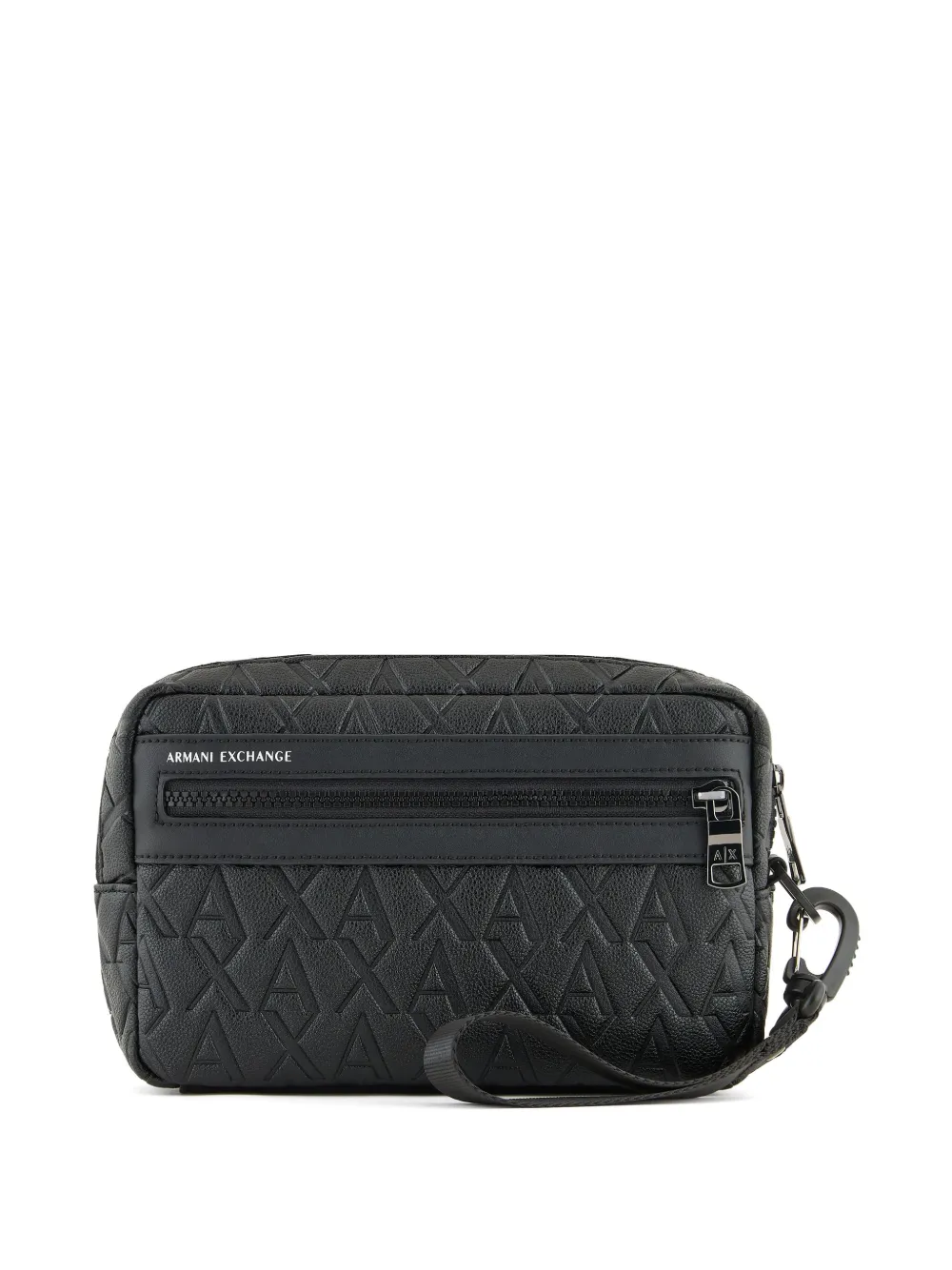 Armani Exchange logo-embossed wash bag | Black | Image 1