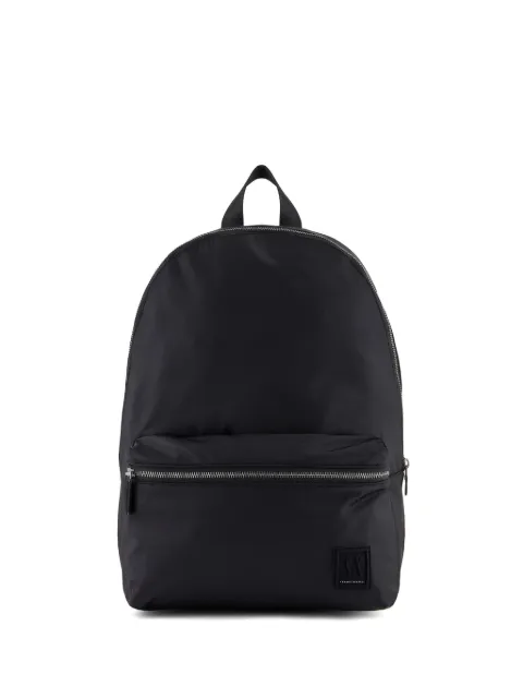 Armani Exchange mochila con aplique del logo