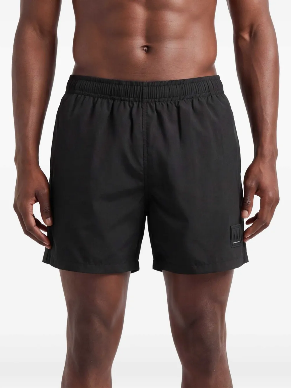 Armani Exchange Zwembroek met logopatch Zwart