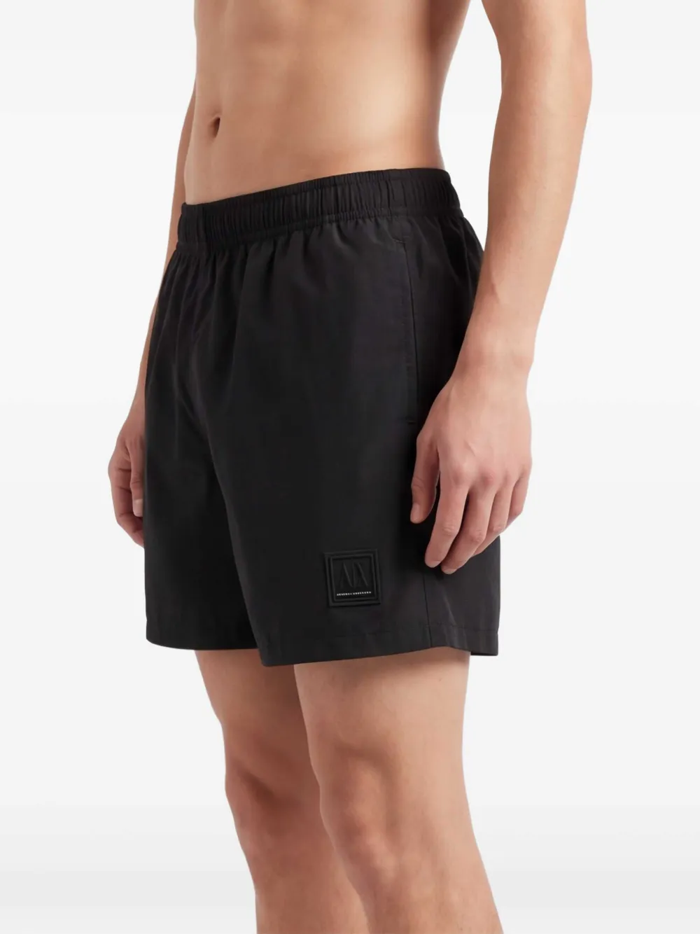 Armani Exchange Zwembroek met logopatch Zwart