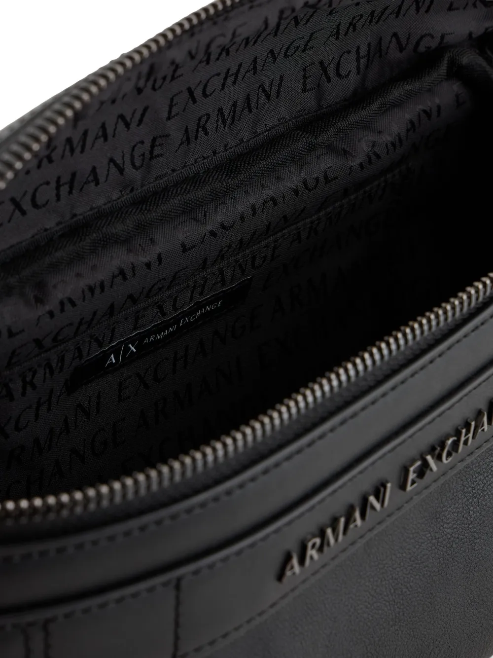Armani Exchange Heuptas van imitatieleer Zwart