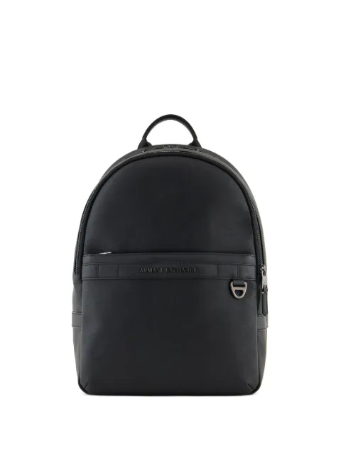 Armani Exchange logo-lettering backpack