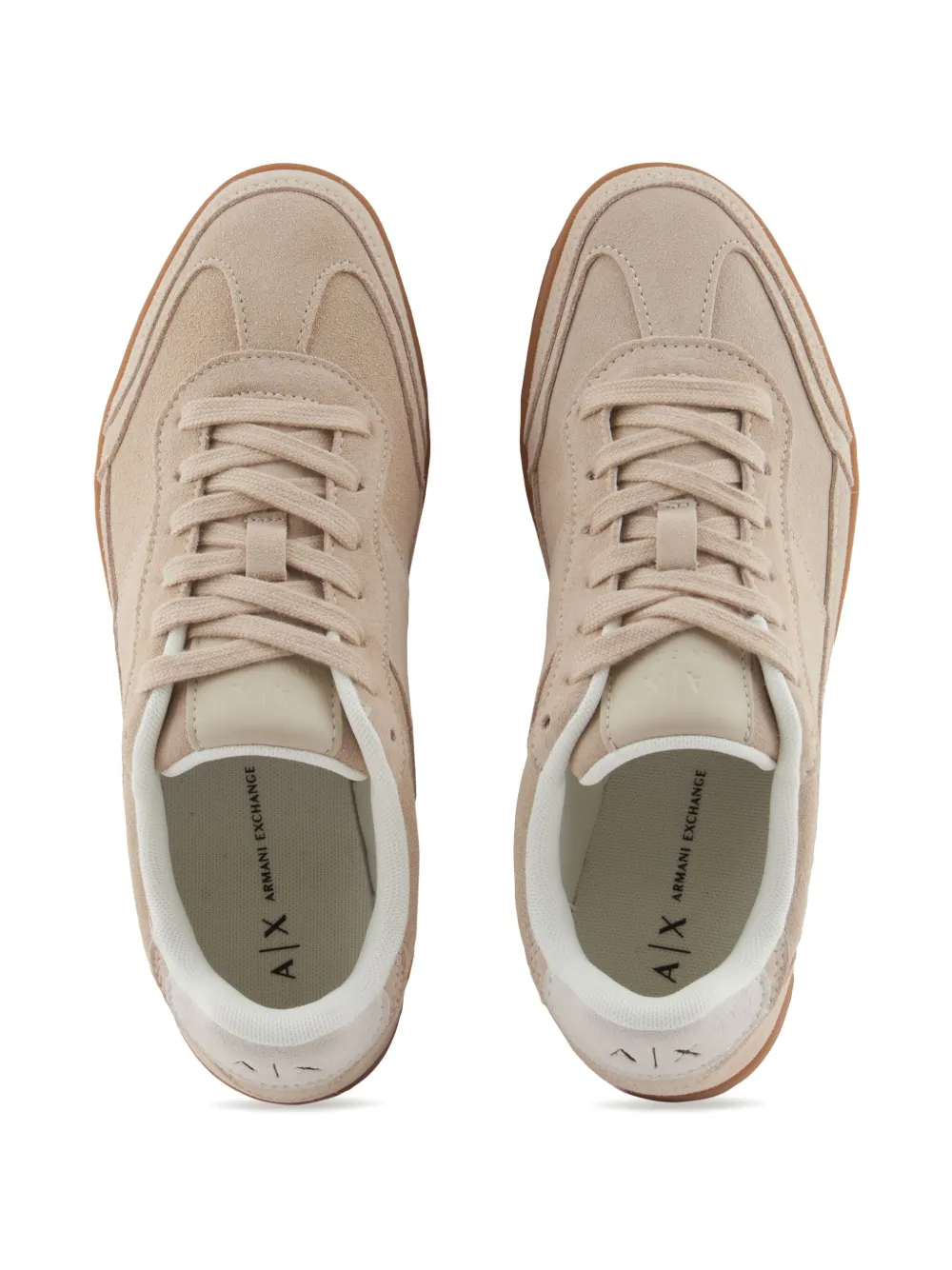 Armani Exchange suede sneakers Neutrals