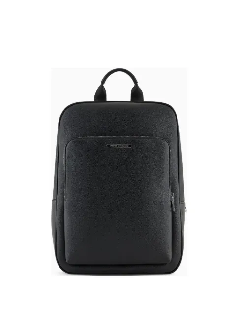 Armani Exchange logo-plaque backpack