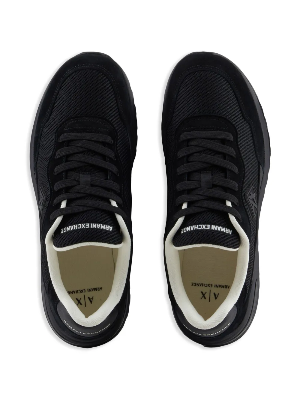 Armani Exchange logo sneakers Black