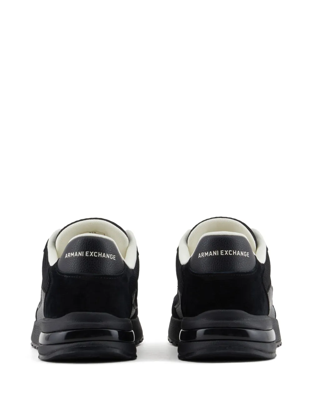 Armani Exchange logo sneakers Black