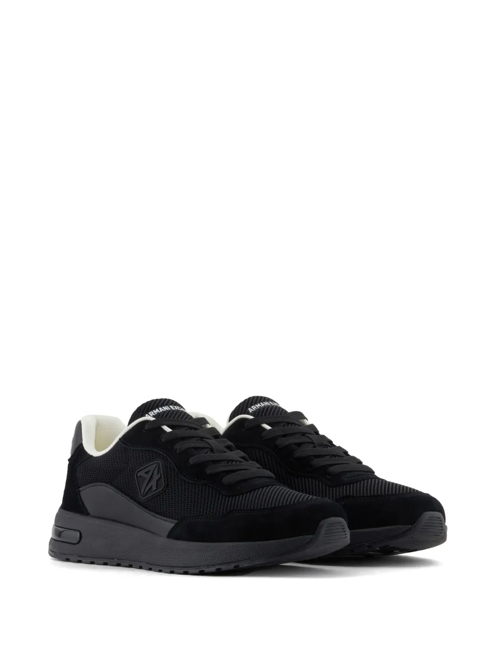 Armani Exchange logo sneakers Black