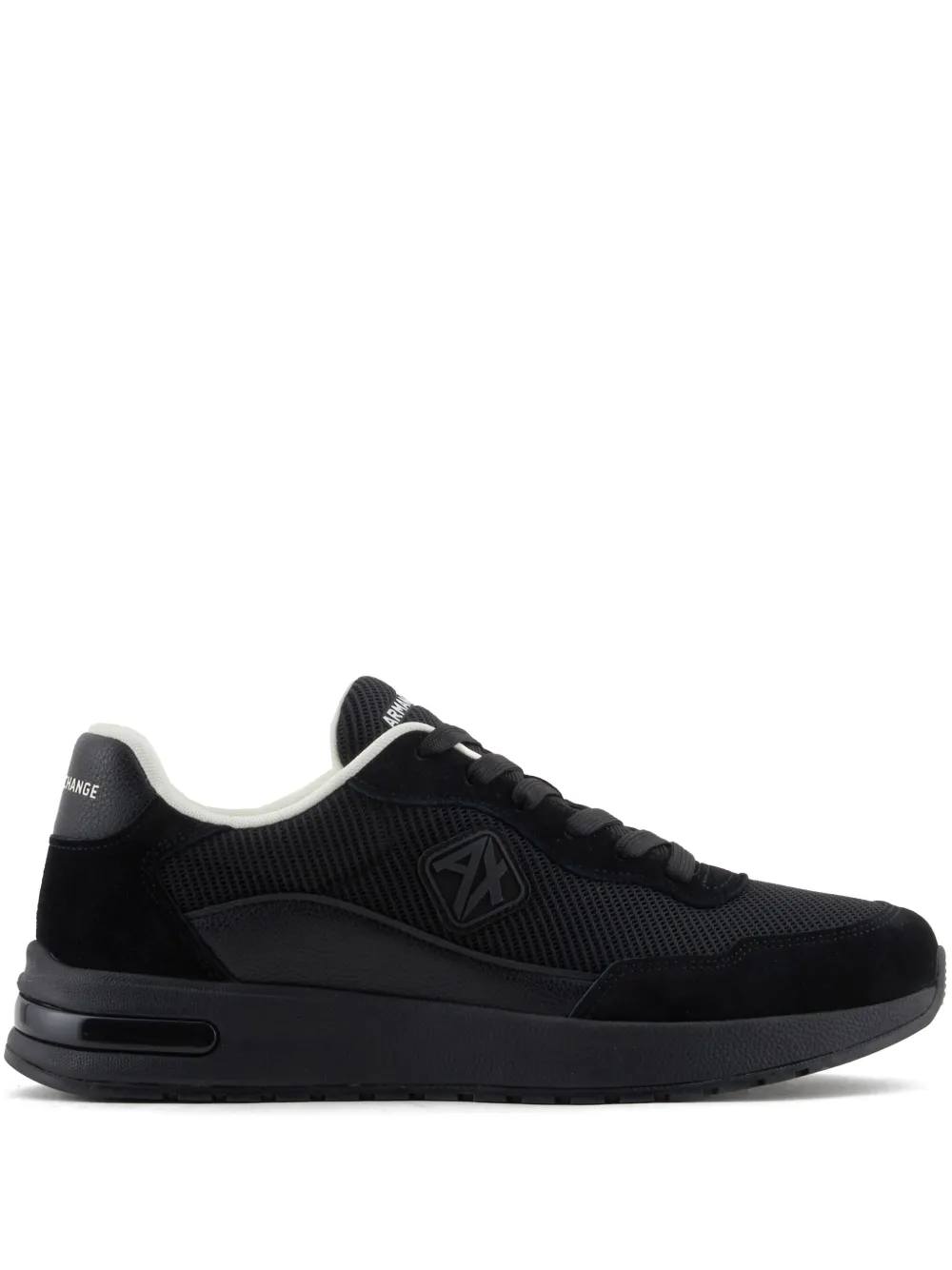 Armani Exchange logo sneakers Black