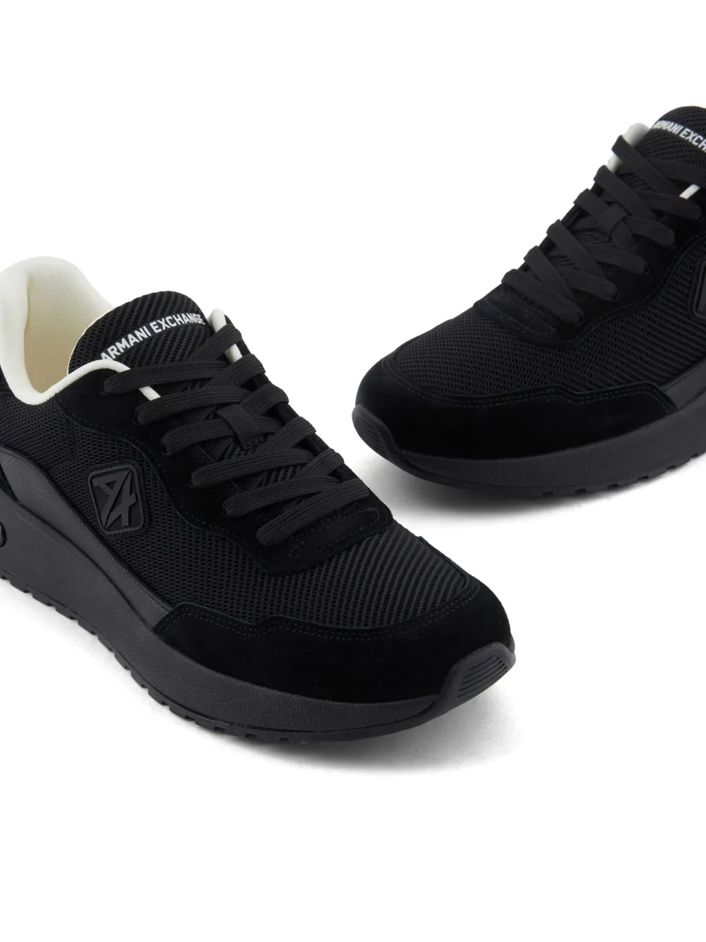 Armani Exchange logo sneakers Black