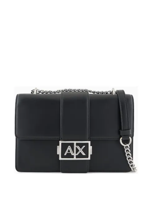 Armani Exchange شنطة كروس ببروش شعار الماركة
