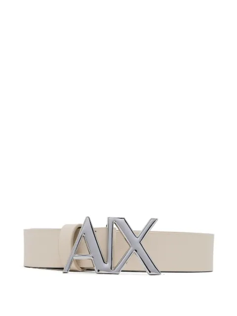 Armani Exchange cinturón con logo en la hebilla