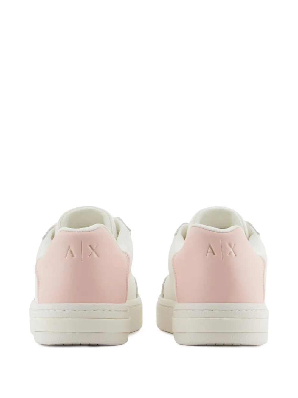 Armani Exchange leather sneakers White