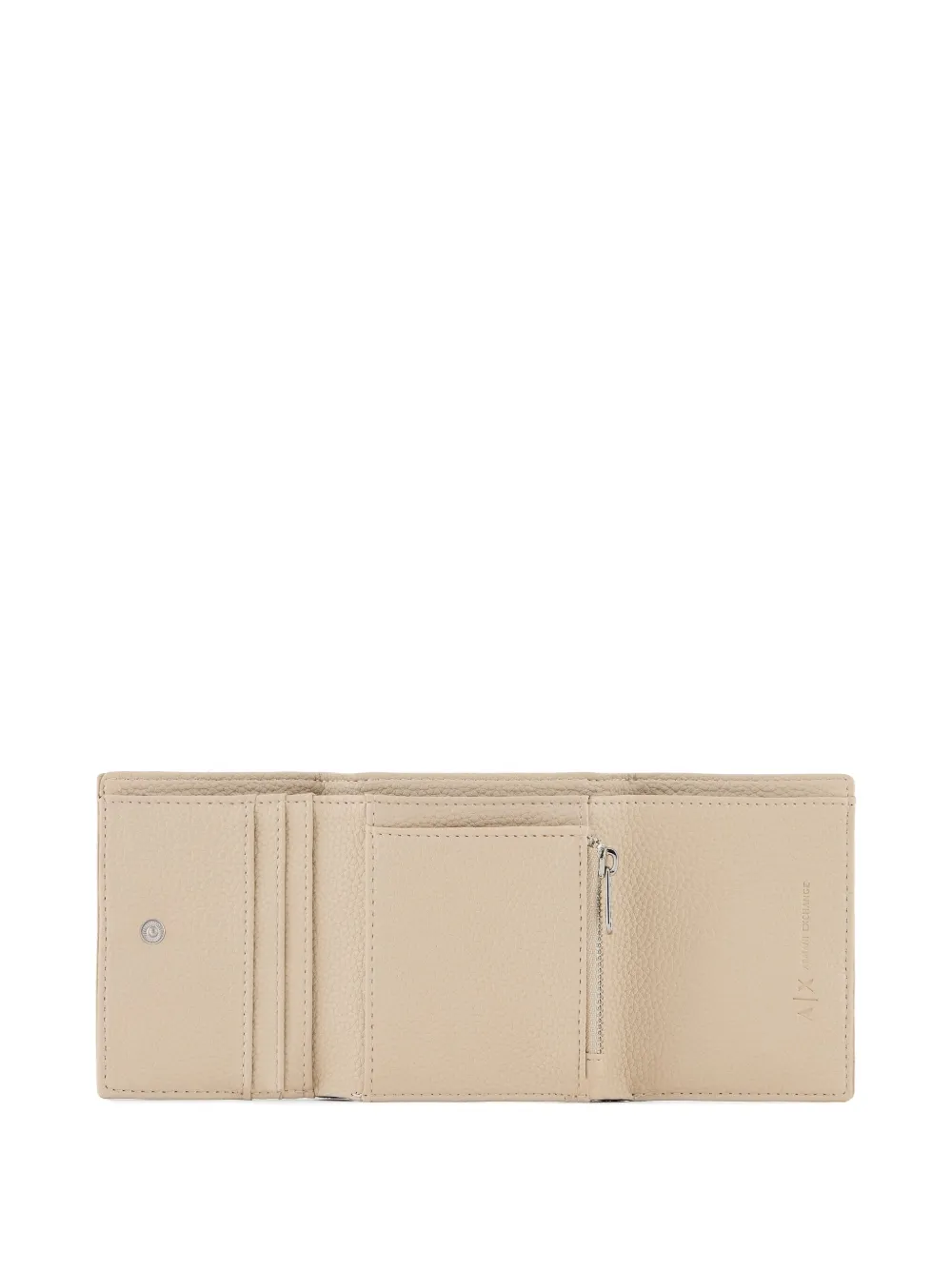Armani Exchange Portemonnee met logo-stempel Beige