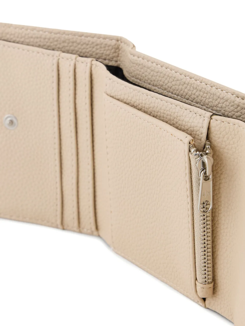 Armani Exchange Portemonnee met logo-stempel Beige