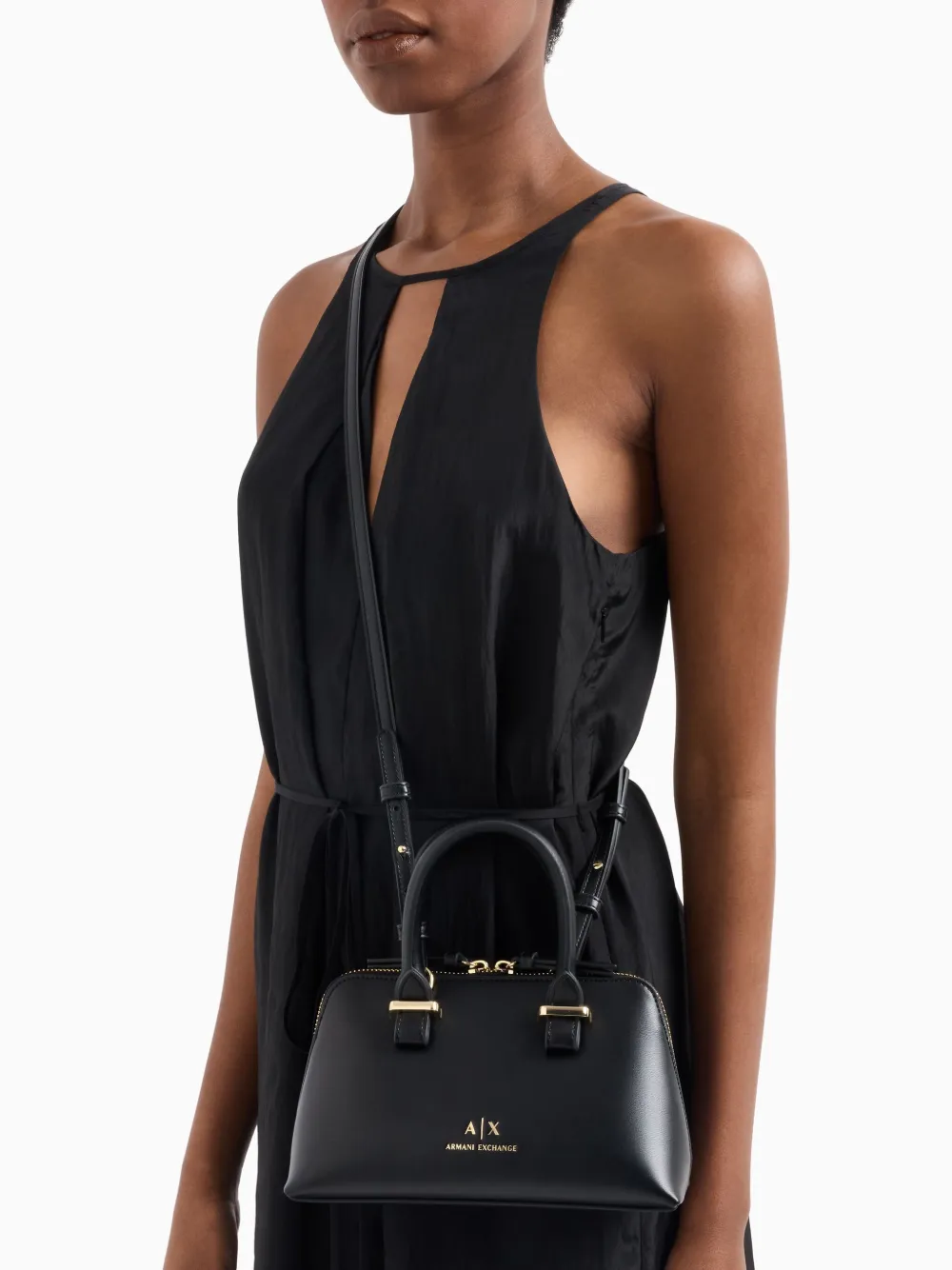 Armani Exchange Crossbodytas met logoprint Zwart