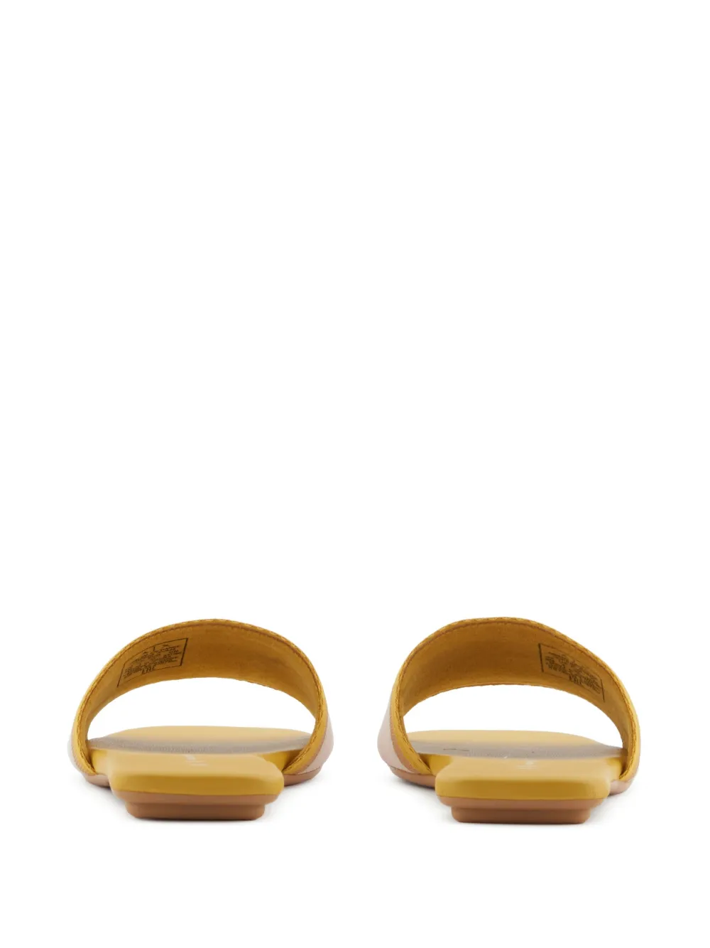 Armani Exchange logo-print slides Yellow