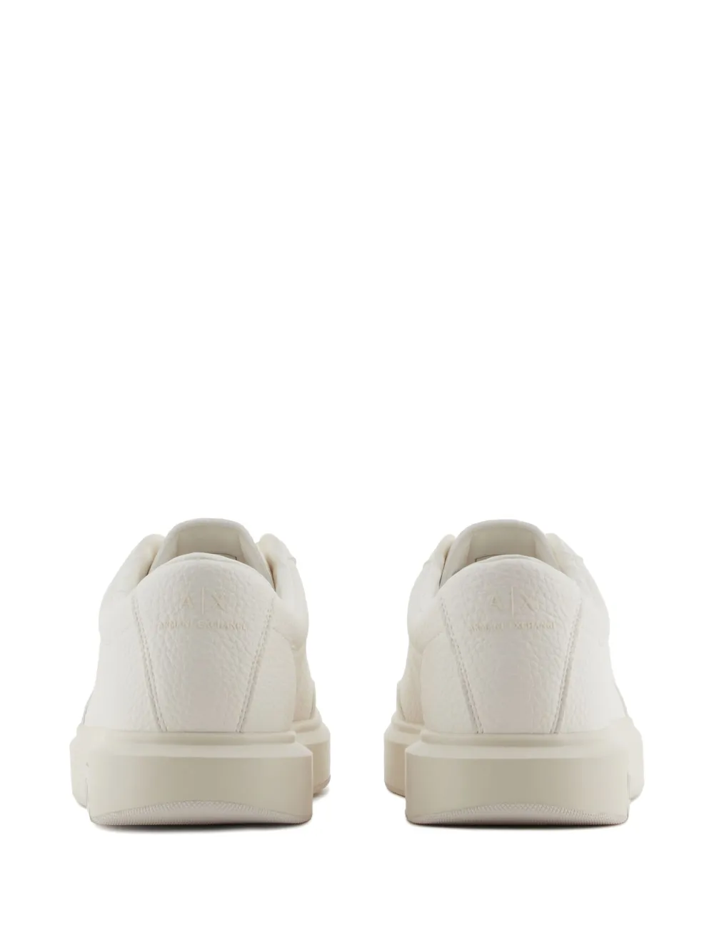 Armani Exchange leather sneakers White