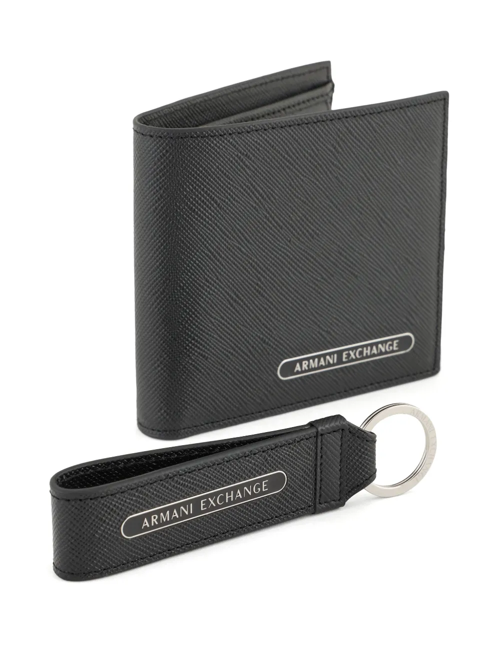 Armani Exchange Portemonnee met logoplakkaat Zwart
