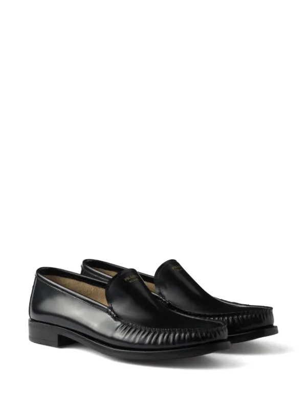 PRADA brushed leather loafers【注目商品】SS25 新作 ★ Prada Brushed Leather Loafers | Saks Fifth Avenue