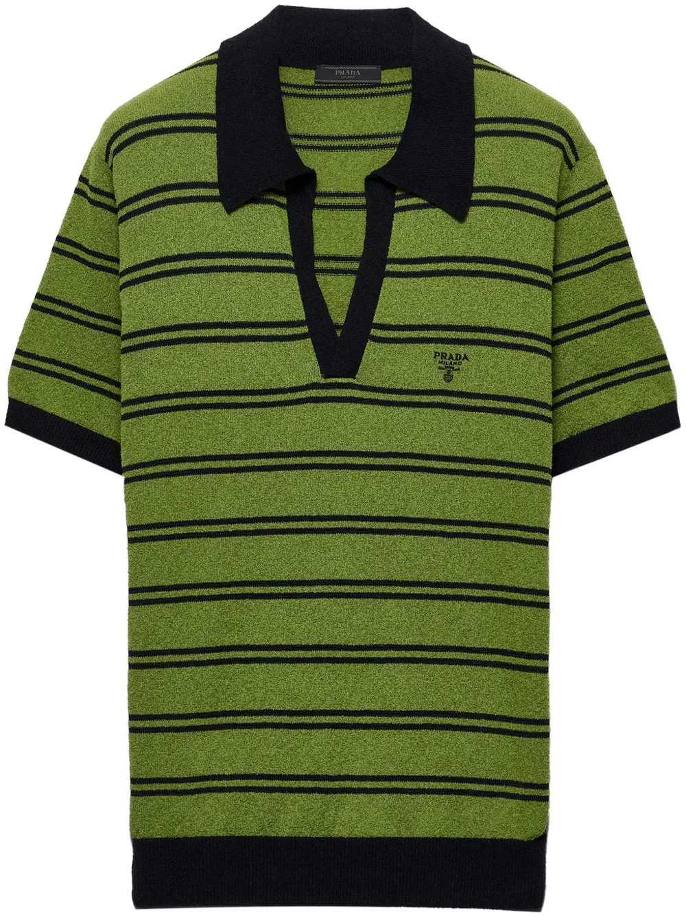 Prada Katoenen poloshirt Groen