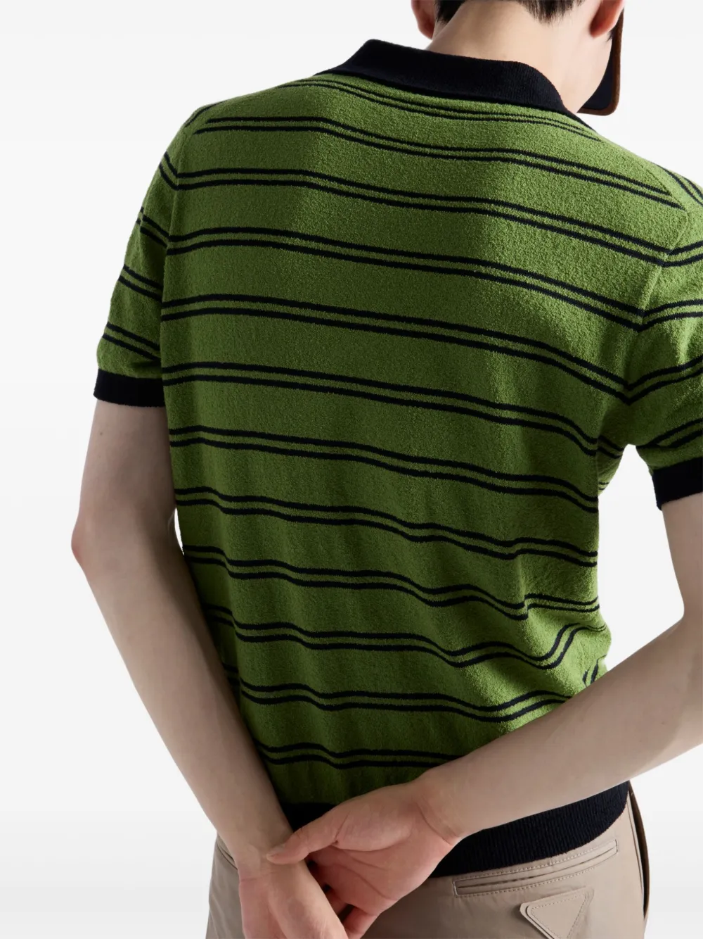 Prada Katoenen poloshirt Groen