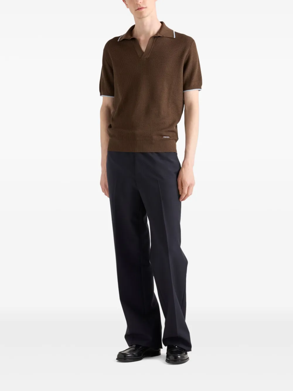 Prada cotton polo shirt - Bruin