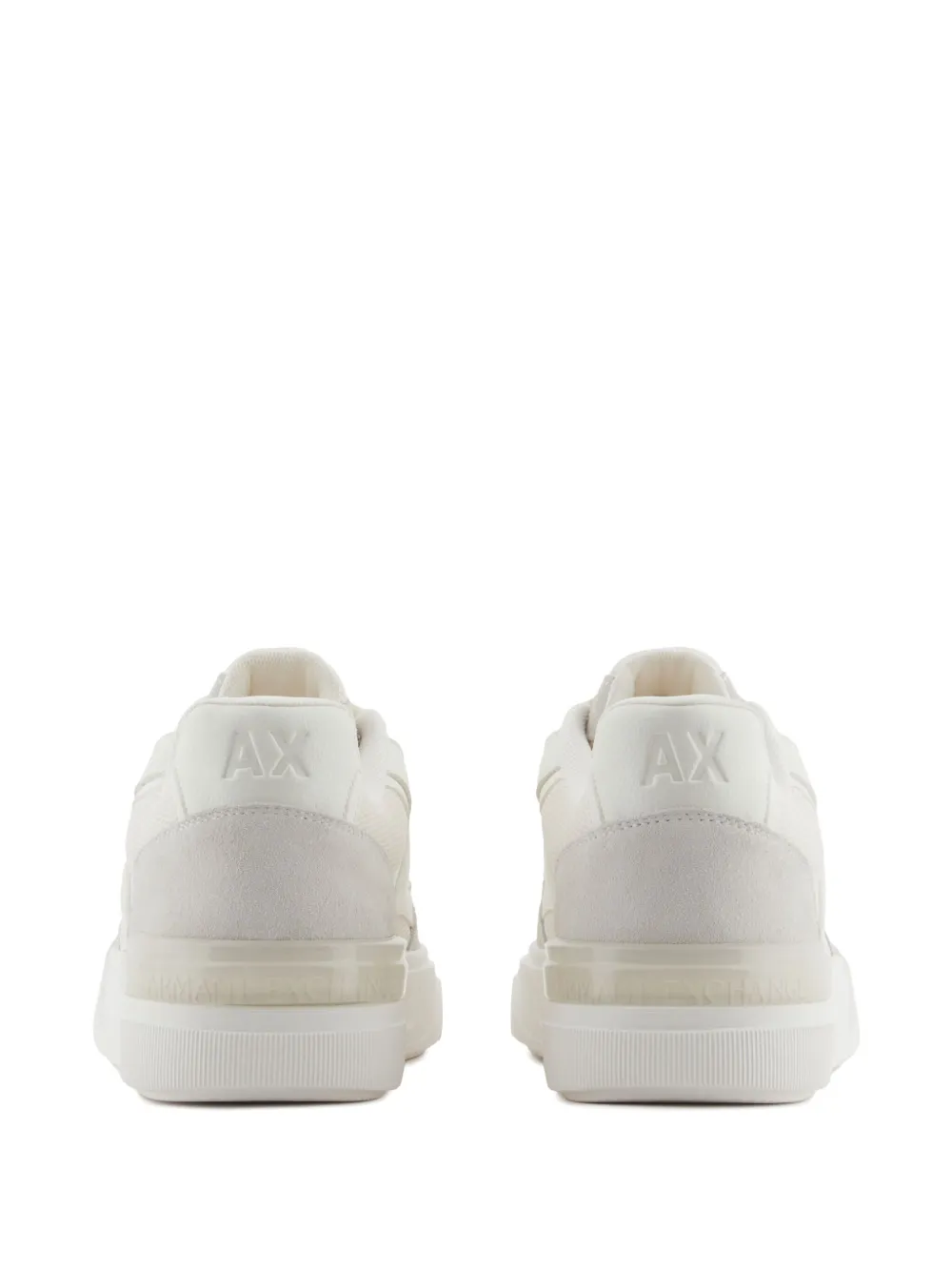 Armani Exchange Sneakers met logo-reliëf Wit