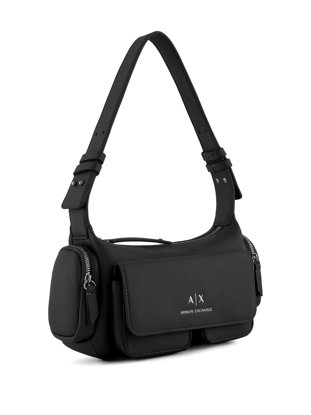 Armani Exchange Schoudertas met logoprint Zwart