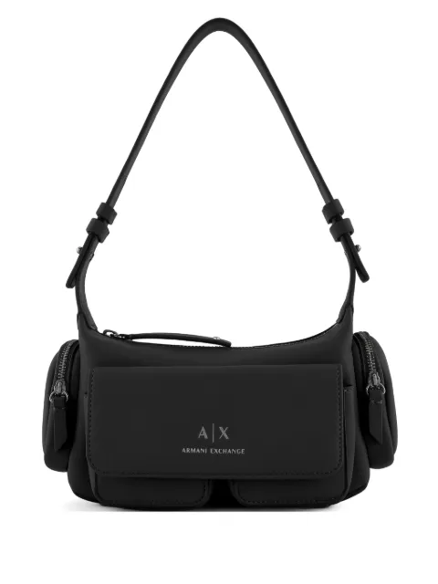 Armani Exchange logo-print shoulder bag